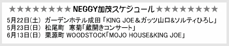 NEGGY加茂スケジュール